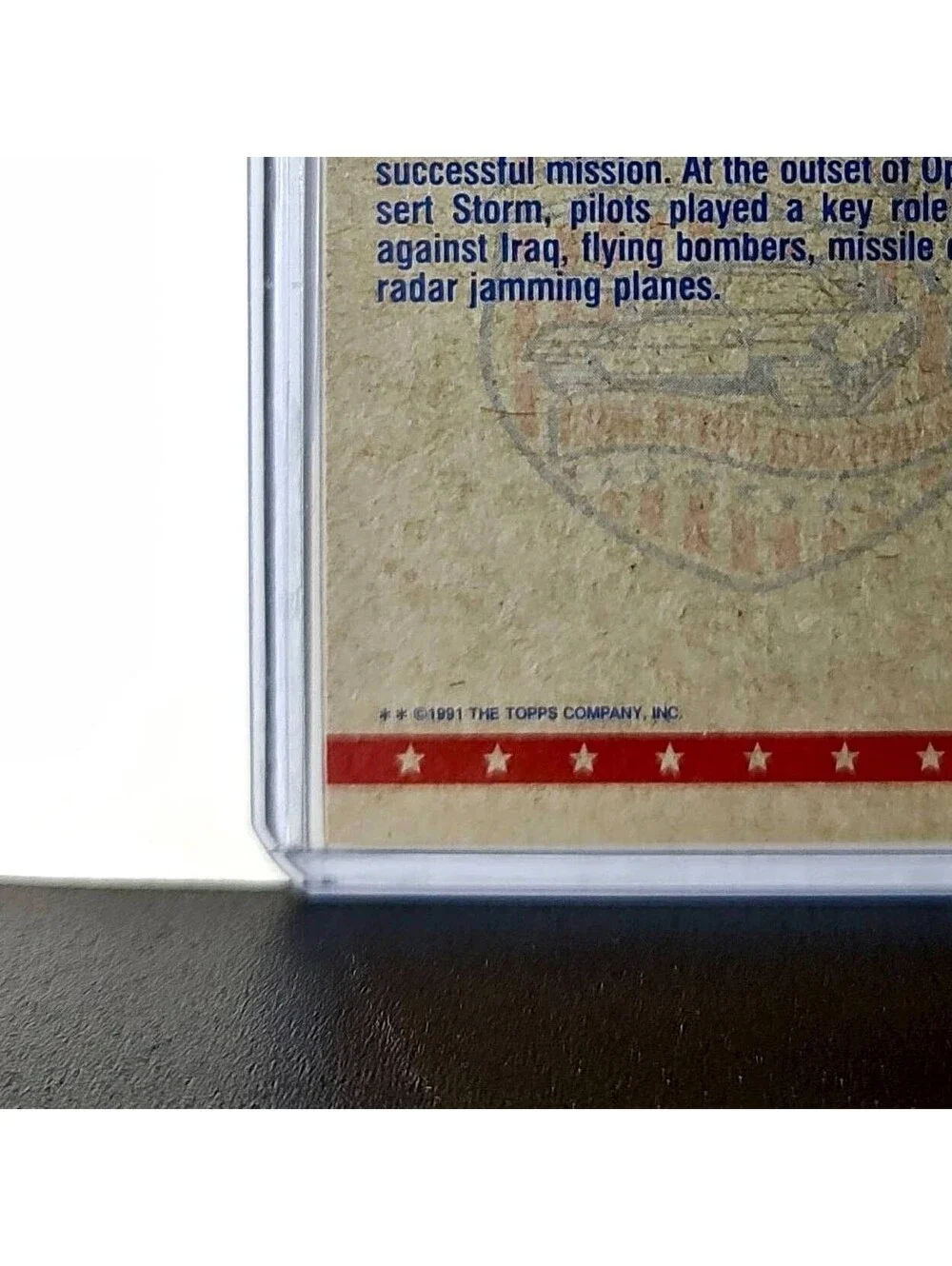 Ready in the Cockpit 1991 Topps Desert Storm #75 Card